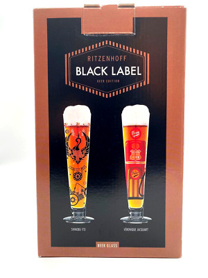 @ RITZENHOFF Biergläser BLACK LABEL 2 Stück NEU & OVP Biertulpen Gläser TOP  