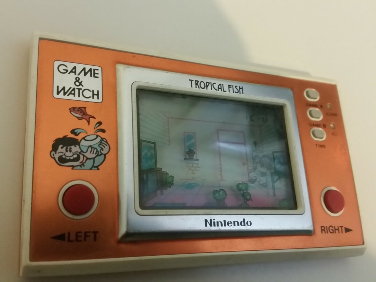 Game & Watch Nintendo Tropical Fish TF-104 1985 LCD Japan Vintage