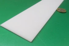 Hdpe White Bar .094" (3/32") Thick x 2.00" Wide x 24" Long, 6 Pcs, 12 Ft