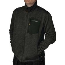 Mens Stanley Zip Up Thermal Insulated Work Fleece Lined Knitted Jumper Jacket Nw