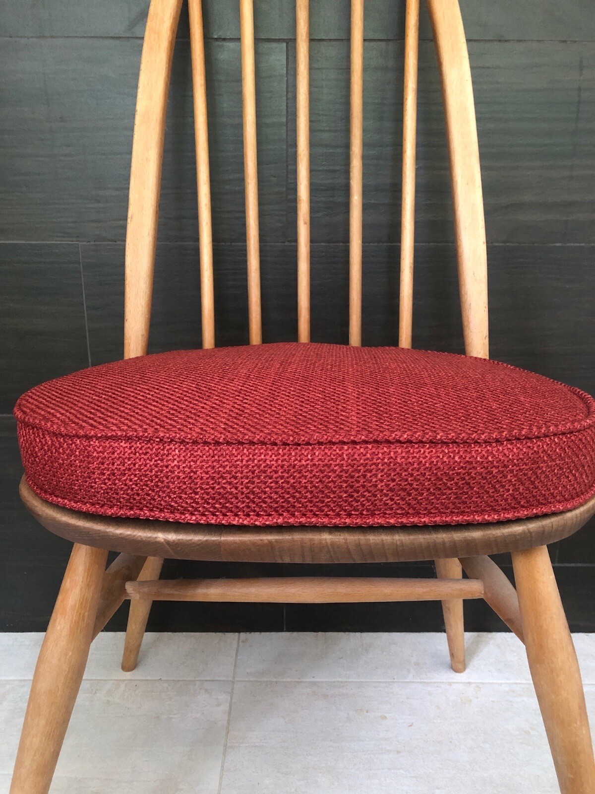 MyHome NEW Seat Pads / Cushions For Ercol Dining Chairs (Red) eBay