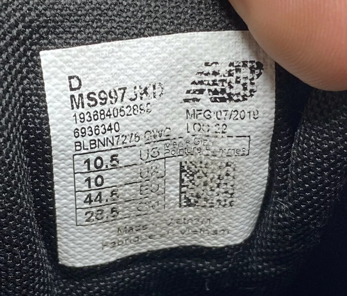 New Balance 997S MS997JKD Blue/Black Men\'s Size 10 1/2 2019 NICE! Abzorb. New Balance 997S MS997JKD Blue/Black Men main image 4