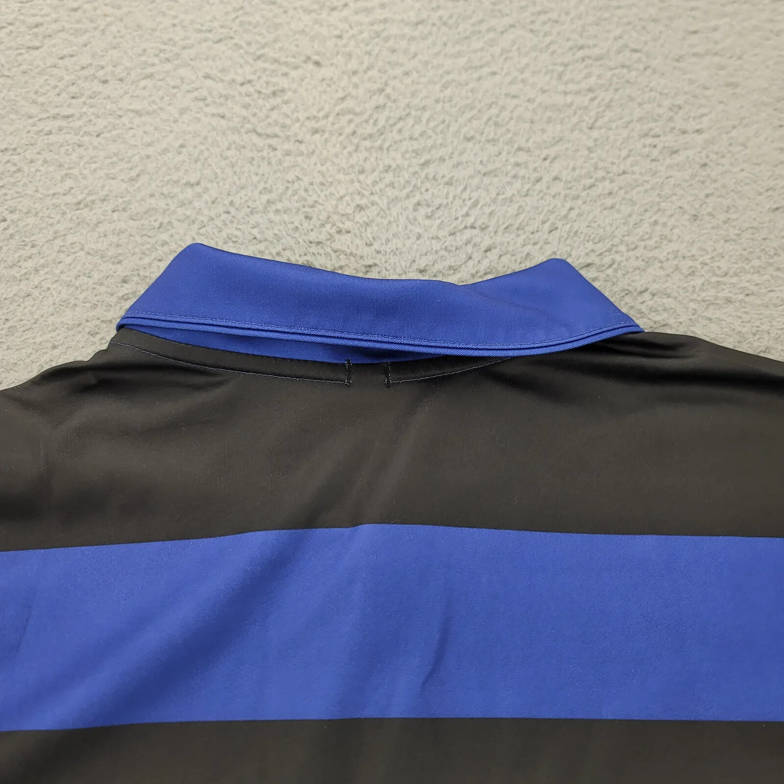 Nike golf Shirt Mens XL Blue Striped Polo Outdoors Casual Swoosh Stardard Fit thumbnail 4