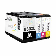 4 Ink Cartridge UCI Brand fits for HP 950 951 Officejet Pro 8610 8620 8600 Plus