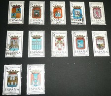 lot 12 timbres Espagne Provinces années 1960