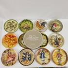 THE 12 DAYS OF CHRISTMAS POTTERY BARN HOLIDAY DESSERT PLATE SET - Complete