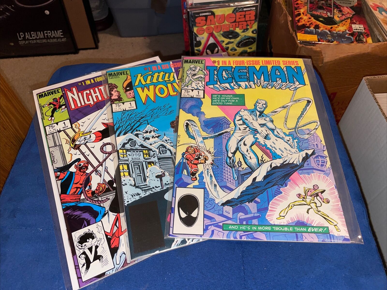 Kitty Pryde and Wolverine #1 Iceman 1 Nightcrawler 1 Comic Book Lot 1984-85