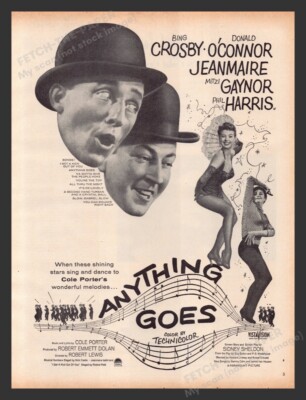 Anything Goes Movie Release 1950s Print Advertisement Ad 1956 | eBay