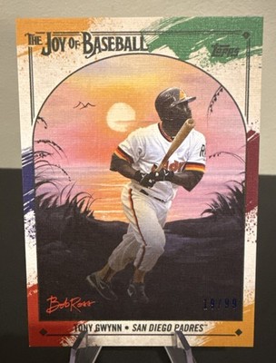 Topps 2023 X Bob Ross Joy of Baseball - Tony Gwynn #8 /99 Padres HOF