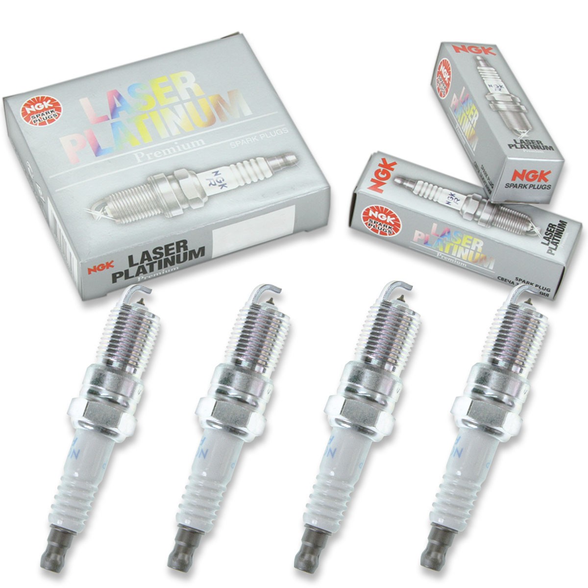 4 pcs NGK Laser Platinum Spark Plugs for 2006-2010 Ford Focus 2.0L - Engine zj