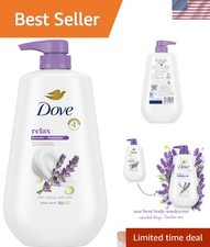 Body Wash with Pump Relax Lavender Oil  Chamomile For 24hr Lotion-Soft Skin ...