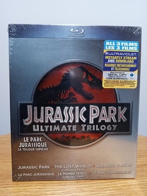 Jurassic Park Ultimate Trilogy (Blu-ray Blu Ray 2011 3 Disc Set) Brand New