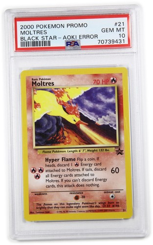 Moltres graded PSA 10 for sale on eBay