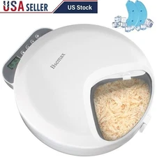 Automatic Cat Dog Feeder Timed Food Dispenser Fresh Pet Feeder 4 Meals Ice Packs
