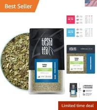 Traditional Green Maté Loose Leaf - Rich Flavors, 200 Cups, Resealable 12oz Bag
