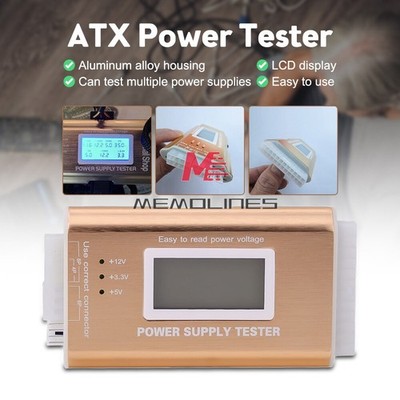 LCD ATX Power Supply Tester Desktop Computer Power Supply Tester For Repairing *