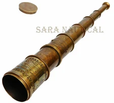 MARITIME TELESCOPE ANTIQUE BRASS PIRATE MARINE SPYGLASS VINTAGE X-MASS GIFT