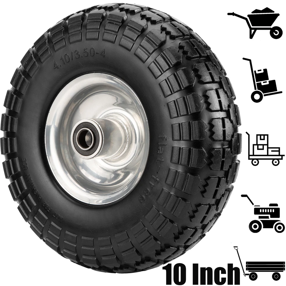 Vollgummi Reifen Ø 260 mm 4.10/3.50-4 Bollerwagen Reifen Ersatz Sackkarrenrad - Bild 2 von 4