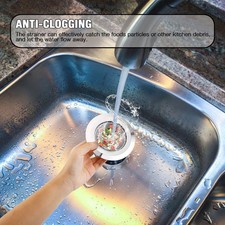 4.5" Kitchen Bathroom Sink Strainer Stainless Steel Filter Drain Strainer