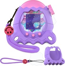 JCHPINE Silicone Cover Case for Tamagotchi Paradise Interactive Purple