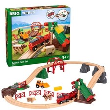 Brio Animal Farm Set 33984, For Ages 3 And Up. Toy, Wooden Toy, Wooden Rail, R 