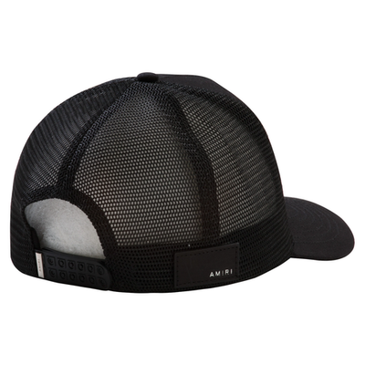 Amiri MA Crystal Trucker Hat Black Baby Blue Authentic New One