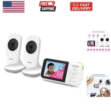 Baby Monitor, 2.8  Screen, 2 Cameras, 1000ft Range, Night Vision, 2-Way Audio...