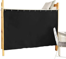 Heavy-Duty Blackout Bottom Bunk Bed Curtains Privacy Canopy Twin Size for Home D