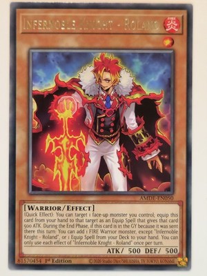 Infernoble Knight - Roland AMDE-EN050 Amazing Defenders 1st Edition