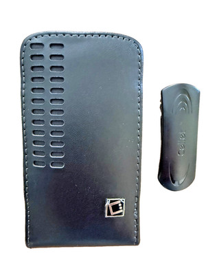 Apple iPhone 4 4S Universal Size Phones Black Genuine Leather Bergamo Case NEW