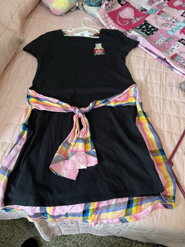Justice Brand Care Bears 2FER Dress Size xL 16/18