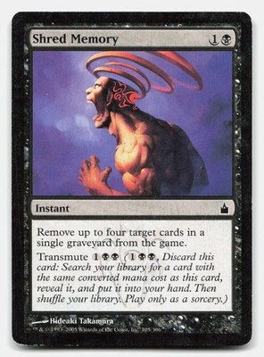 Shred Memory 105 Common Ravnica: City of Guilds Magic: The Gathering Near Mint