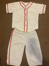 Vintage 30s Flannel Youth Baseball Uniform Small Kids Childs USA