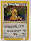 Dragonite 4/62 Fossil Set Holo Rare 1st Edition 1999 Pokémon Game Card WOTC DMG