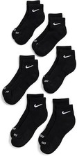 Nike Everyday Plus Cushioned Training Crew Socks 6 pairs Size Large/Men 8-12