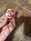 Ole Miss Unique Necklace Egg Like Detail Gold Tone Chain  — photo 7