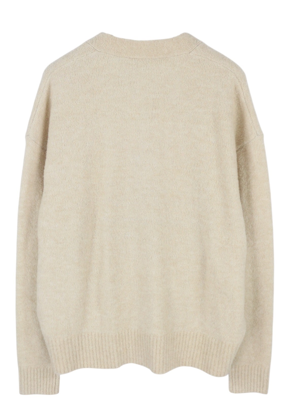CALVIN KLEIN Wool Blend Boucle Men Jumper XL Wool Blend Teddy Cardigan RRP199 image 2
