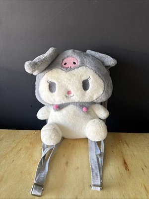 Plush Sanrio Kuromi Fluffy Soft Backpack Bag Kawaii Accessory  14 