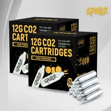 Spozer 12g CO2 Cartridges 50pcs High-Grade for Pellet Guns, BB Guns Airsoft Guns