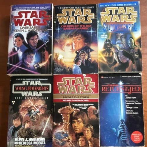 Star Wars Legends Paperback Lot: Darksaber, Children of the Jedi, Shadows of Em…
