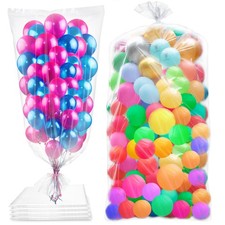 4 Pcs 98.4 x 59 Inches Large Balloon Bags for Transport, 4 Pack, Transparent