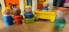 Vintage Fisher Price Little People Play Family School House #923