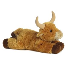 Aurora World Plush - Flopsie - TORO the Bull 12 inch Stuffed Animal Toy