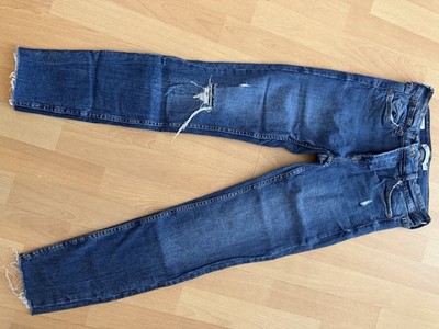 Bershka Damen Blau Jeans 38 Skinny Low Wast
