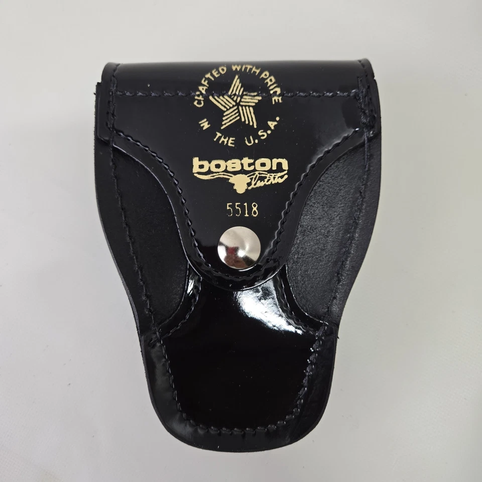 Estuche para esposas de cuero Boston 5518-2 negro C2007 Foto 2 de 4