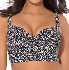 Smart & Sexy Women's Full-Busted Supportive Underwire Swimsuit Bikini Top 36DDD