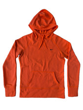 Nike Therma-FIT Hoodie Small Neon Orange Pullover Sweatshirt Fleece Pocket