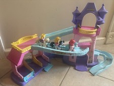 Fisher-Price Little People Disney Princesa Klip-Klop Castillo Ariel Lote Incompleto