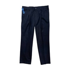 Vintage Dockers Pants Mens 36 Navy Pleated Classic Fit Cotton Signature Khaki