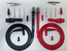 Professional Multimeter Test Leads Kit,Extra-Long Soft Silicone Meter Leads 1000